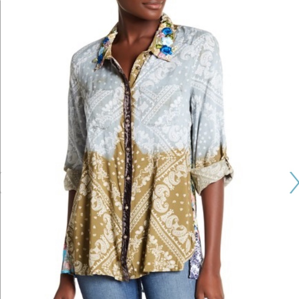 Aratta Silent Journey button down shirt
